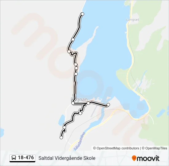 18-476 Bus Line Map