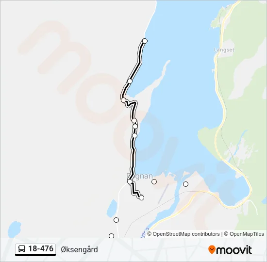 18-476 Bus Line Map