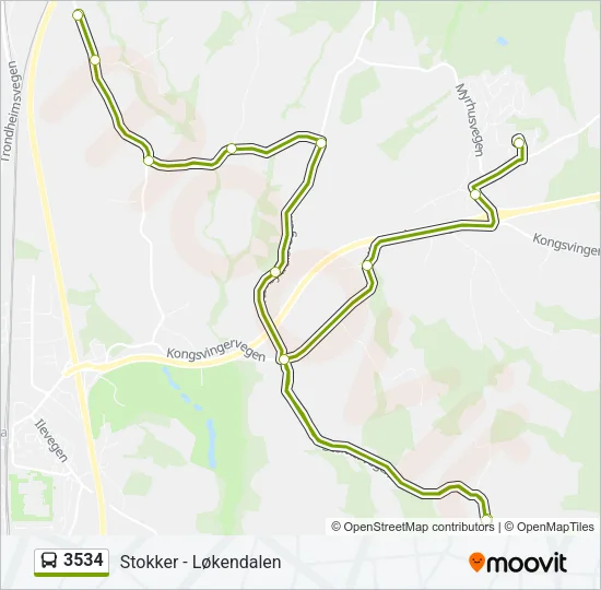 3534 Bus Line Map
