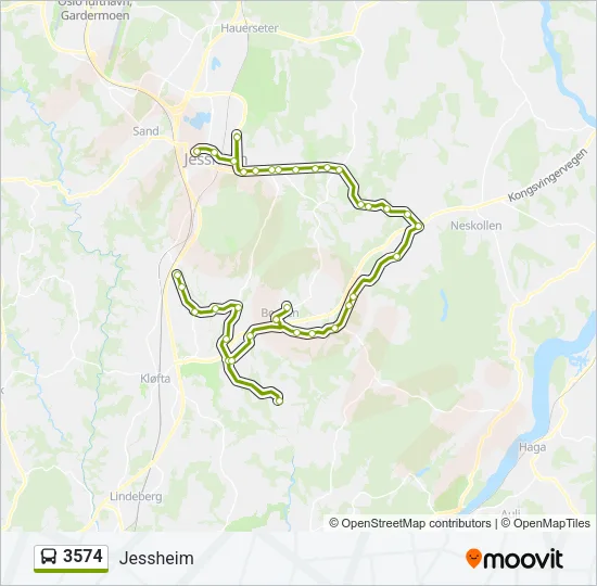 3574 Bus Line Map