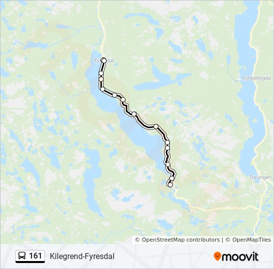 161 bus Line Map