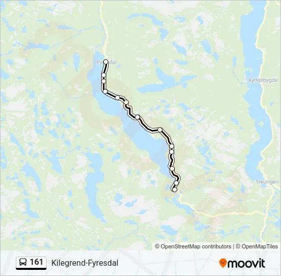 161 Bus Line Map