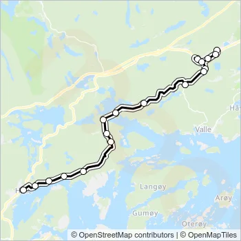 501 Bus Line Map