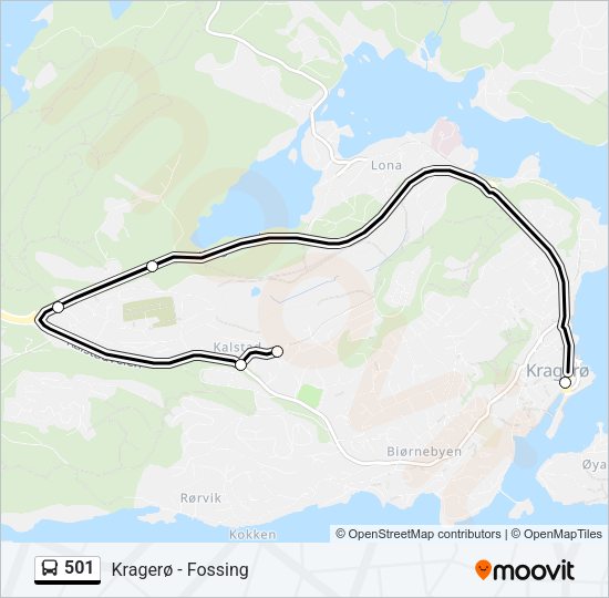 501 Bus Line Map