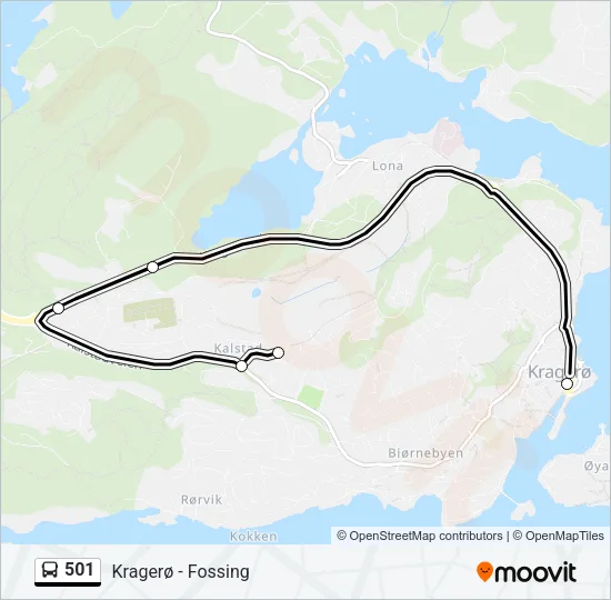 501 Bus Line Map