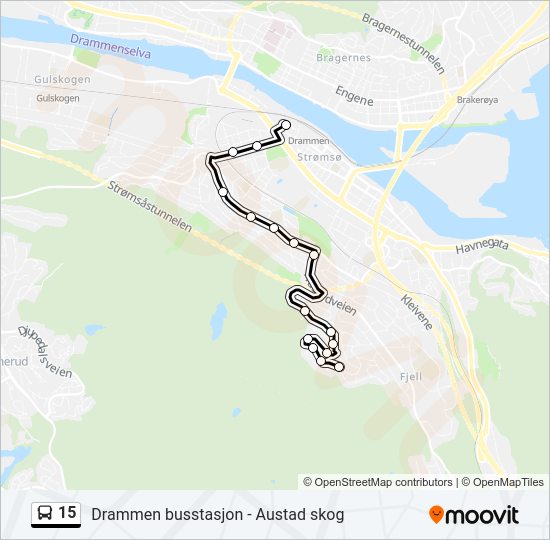 15 bus Line Map