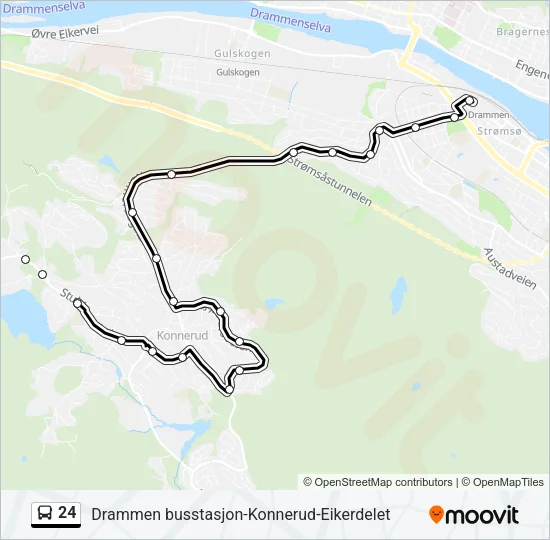 24 Bus Line Map
