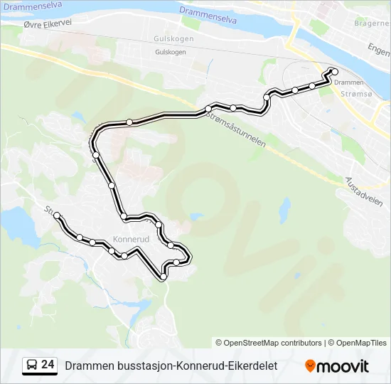 24 Bus Line Map