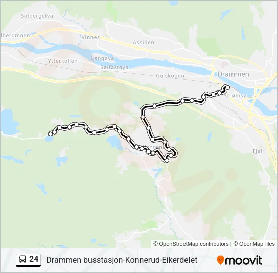 24 Bus Line Map