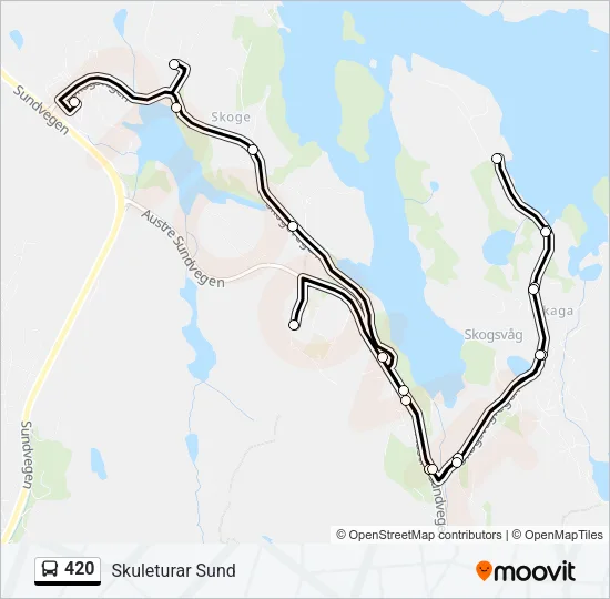 420 Bus Line Map