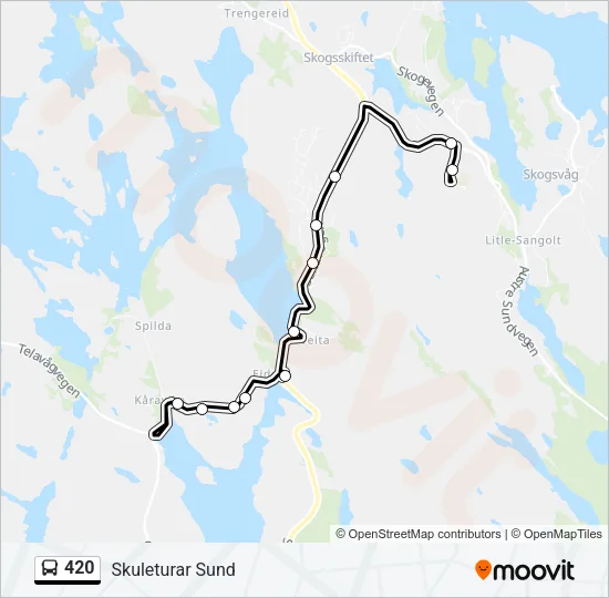420 Bus Line Map