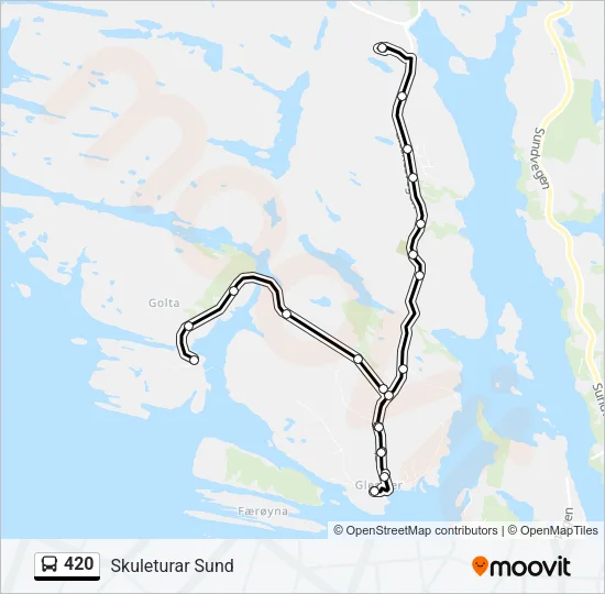 420 Bus Line Map