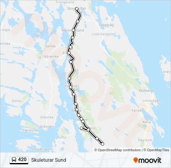 420 Bus Line Map