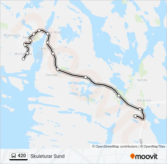 420 Bus Line Map