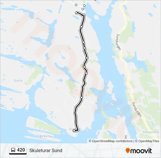 420 Bus Line Map