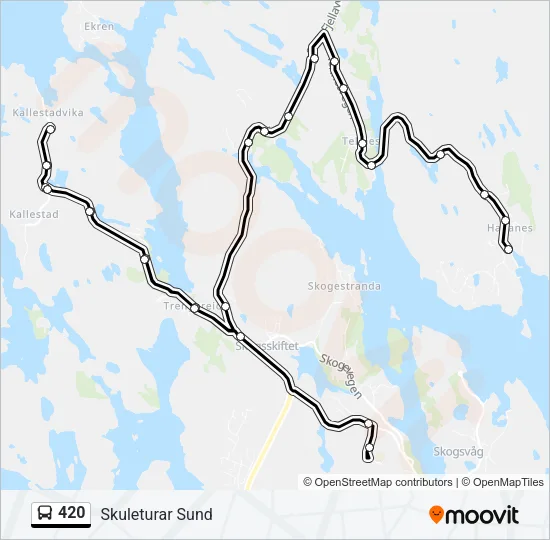 420 Bus Line Map