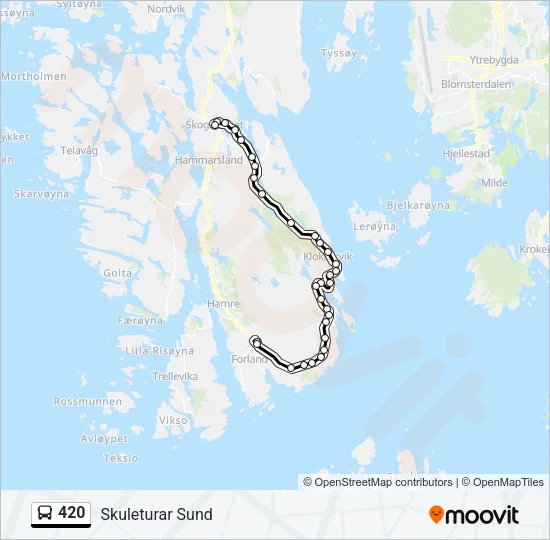 420 Bus Line Map