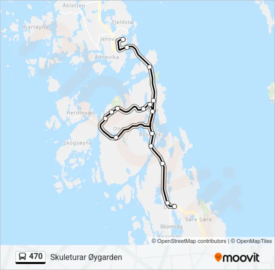 470 Bus Line Map