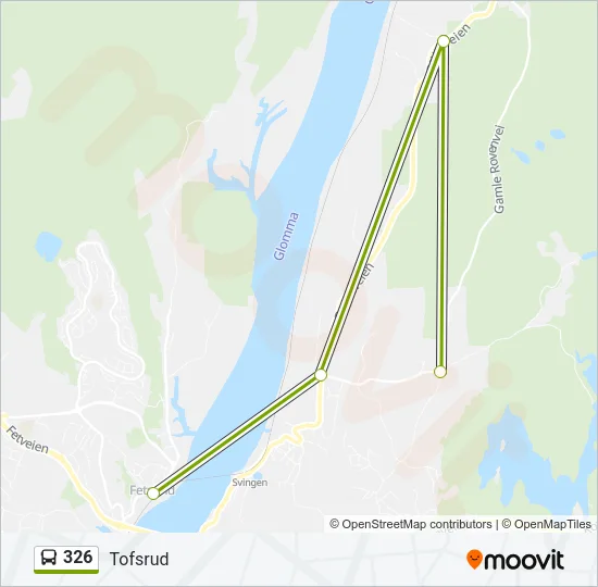 326 Bus Line Map