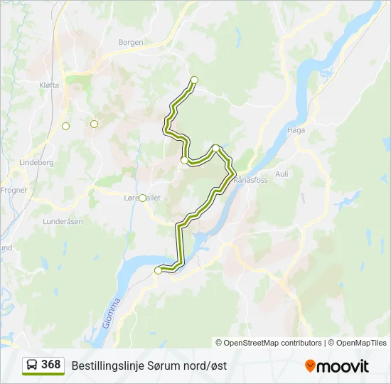 368 Bus Line Map