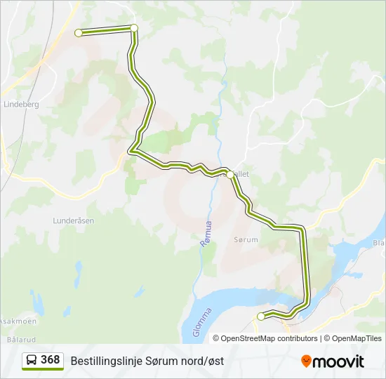 368 Bus Line Map