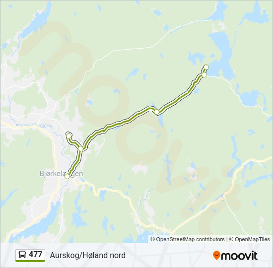477 Bus Line Map