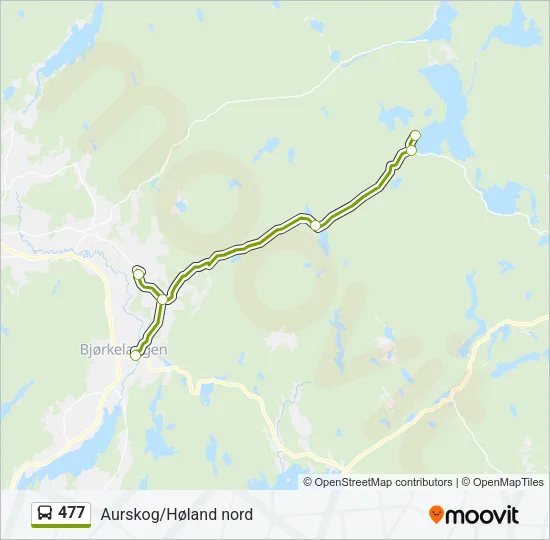 477 Bus Line Map