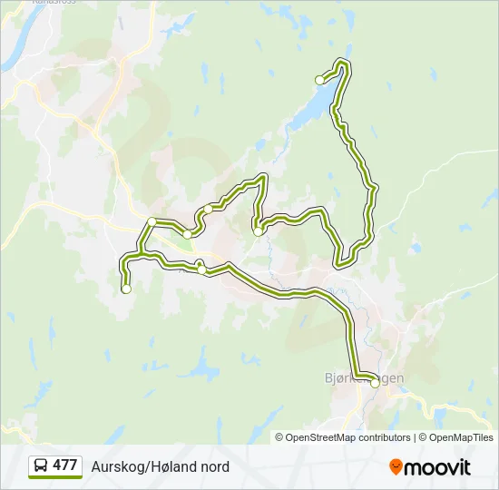 477 Bus Line Map