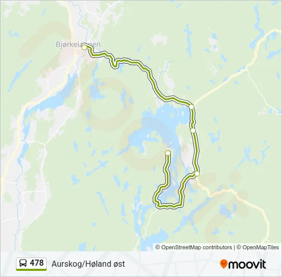 478 Bus Line Map