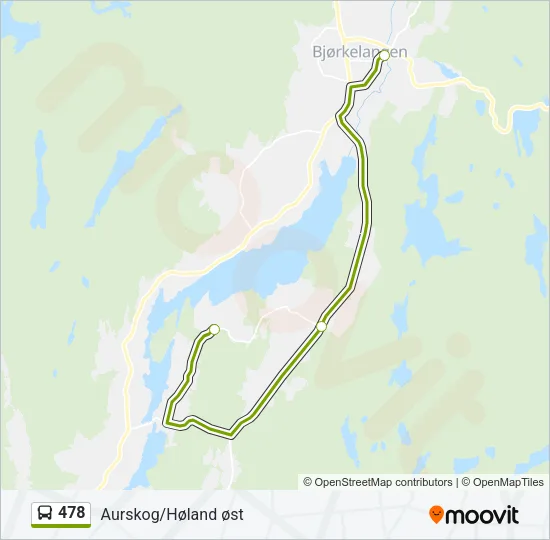478 Bus Line Map