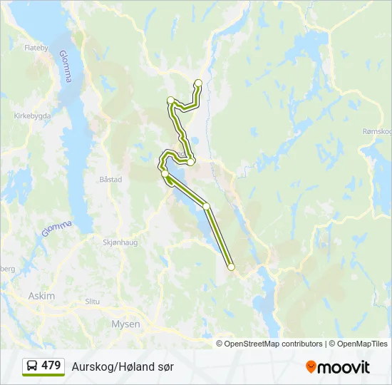 479 Bus Line Map