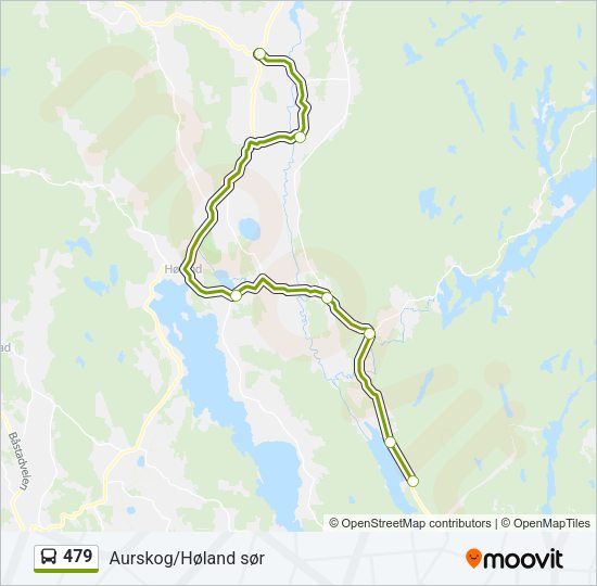 479 Bus Line Map