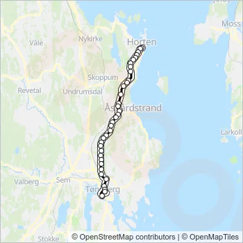 N02 Bus Line Map