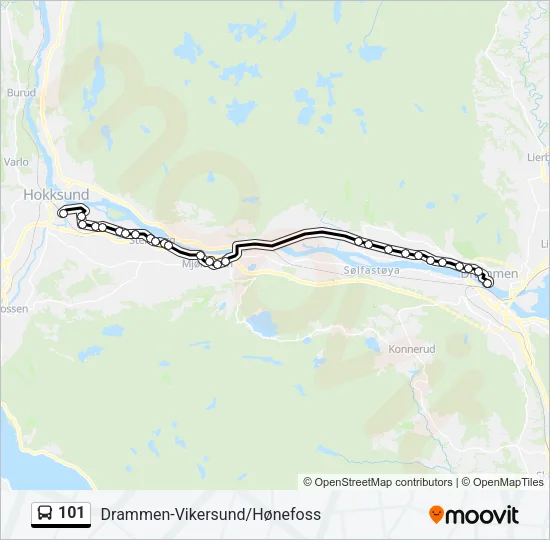 101 Bus Line Map