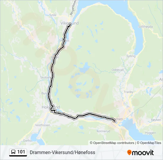 101 Bus Line Map