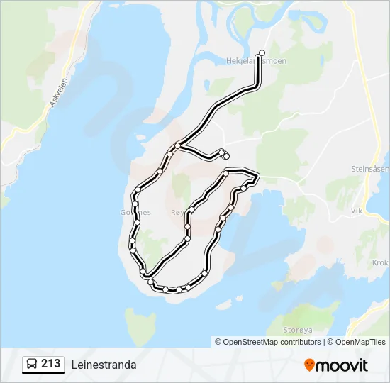 213 Bus Line Map