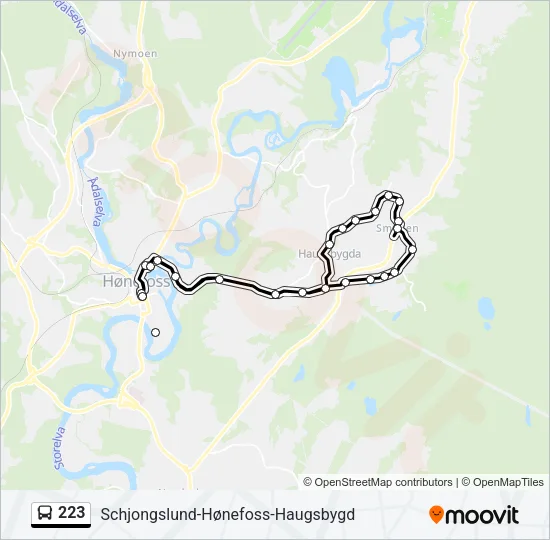 223 Bus Line Map