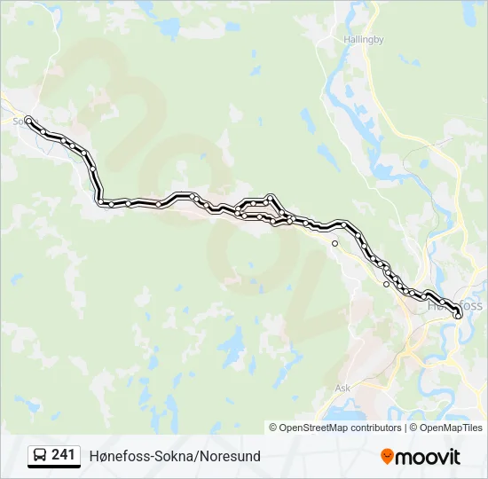 241 Bus Line Map
