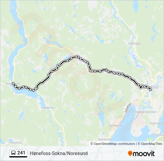 241 Bus Line Map