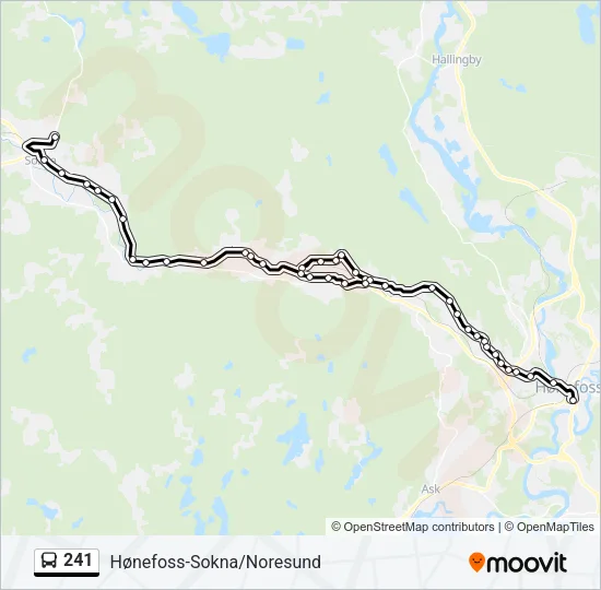 241 Bus Line Map
