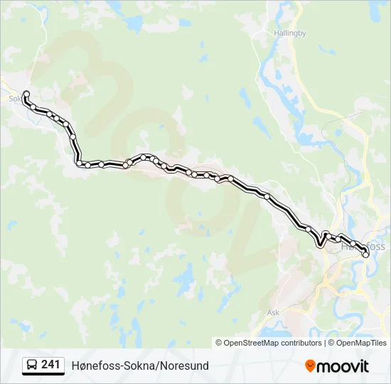 241 Bus Line Map