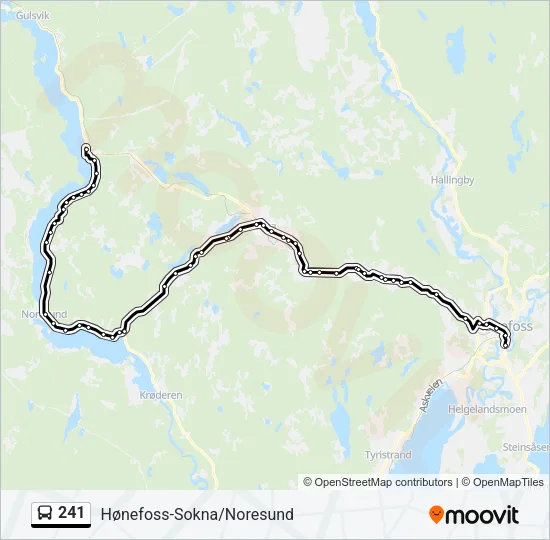 241 Bus Line Map