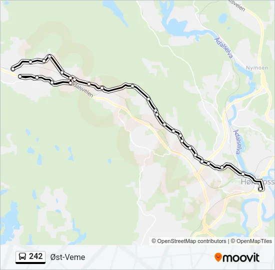 242 Bus Line Map