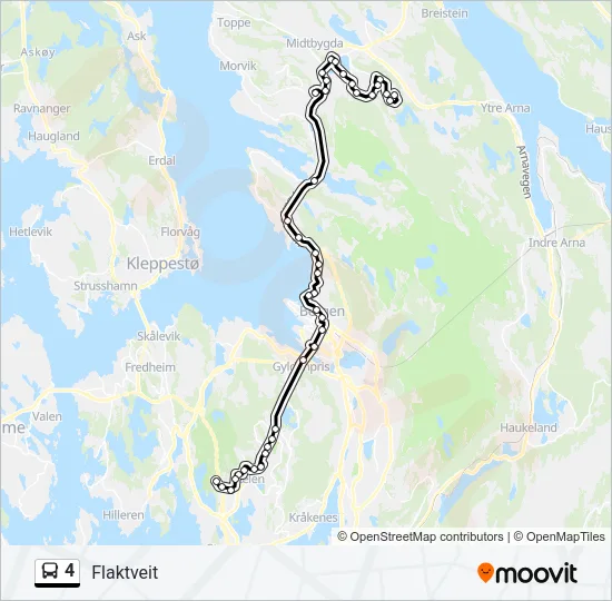 4 Bus Line Map