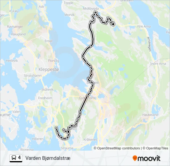 4 Bus Line Map