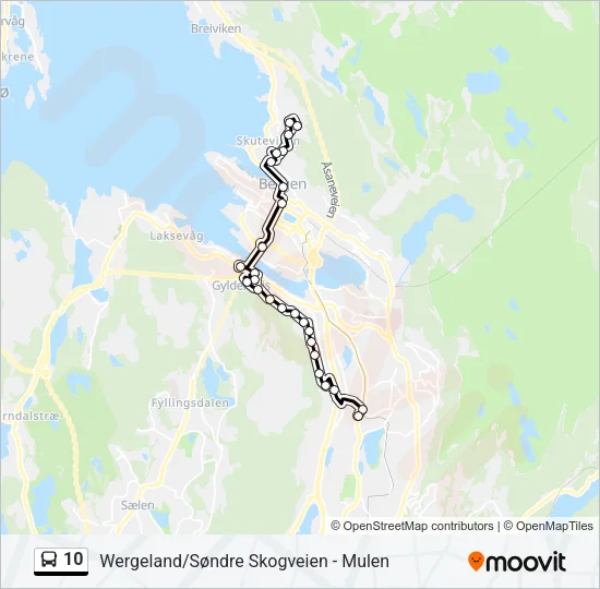 10 Bus Line Map