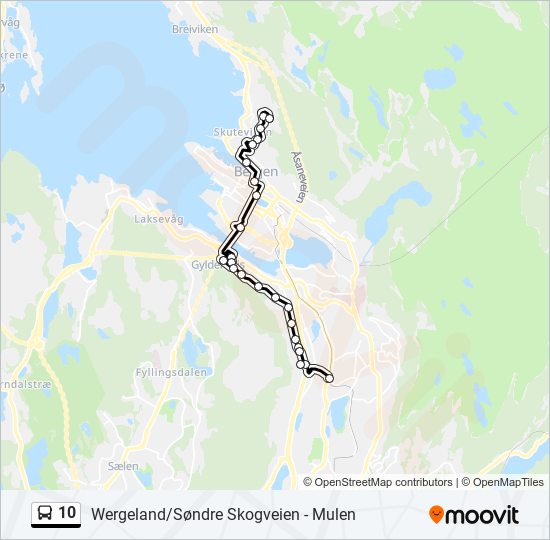 10 bus Line Map