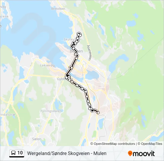10 Bus Line Map