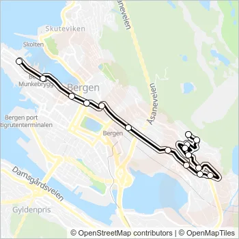 11 Bus Line Map