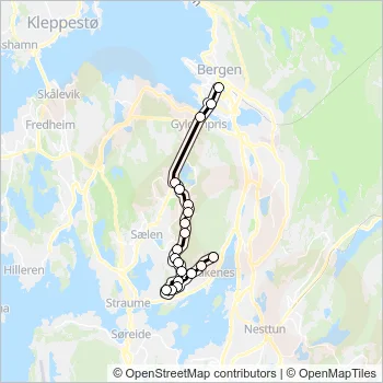 15 Bus Line Map